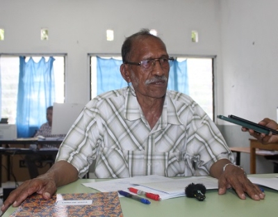 Diretór Nasionál Edukasaun Munisipal Atauro, Januario de Araujo. Foto:INDEPENDENTE/Filomeno.