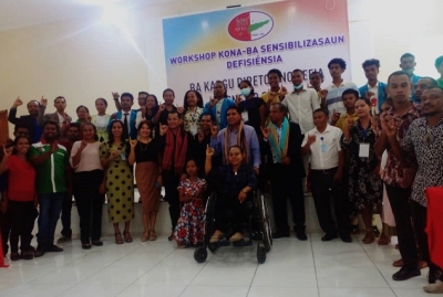 Raez Hadomi Timor-Oan (RHTO) kinta ne&#039;e (23/03), realiza workshop konaba asuntu defisiénsia nian ba kargu Xefia no Diretór sira husi Sekretaria Tekniku Administrasaun Estatal no Komisaun Nasional Eleitoral sira atu iha kuiñesimentu klean hodi atendementu ba ema ho defisiénsia iha eleisaun Parlamentar 2023. Foto:INDEPENDENTE/Ivonia.