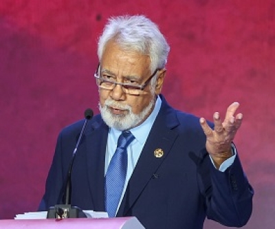 Primeiru Ministru, Kay Rala Xanana Gusmão agradese bele partisipa iha forum ASEAN Business &amp; Investment Summit 2023 ba dala-43 iha Jakarta-Indonézia, nune’e bele rona esperensia no fahe esprensia TL nian ba nasaun membru sira. Foto:Media Gabinete PM.