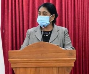 Minister for Health Odete Maria Freitas Belo.