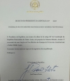  Karta Ezonerasaun ba Vise Ministru Finansas Helder Lopes Ne’ebé Aprova husi Prezidente Repúblika José Ramos Horta, iha loron 7 fulan-Setembru 2023. Foto:Media PR.