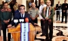 Lider Istoriku lidera husi Presidente Republika halo konferensia imprensa hafoin dialogu, iha Palacio Presidensial, Hudi Laran, Dili. Foto INDEPENDENTE