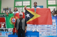 Prezidente Repúblika foto hamutuk ho Atleta Taekwondo Timor-Leste ho Portugal. Foto: INDEPENDENTE.