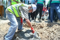 Primeiru Ministru Kay Rala Xanana Gusmão lansa fatuk dahuluk ba Konstrusaun Estada Lautem Kom no Lospalos, foin lalais ne’e. Foto:Media GPM.