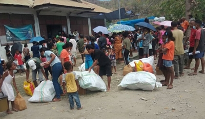 Xefe Familia hamutuk 373 hetan apoia husi SEPS no WVTL iha Aldeia 12 de Outubro. Foto:INDEPENDENTE.