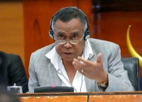 Ministru Planeamentu  no Investimentu Estratéjiku ( MPIE) no Prezidente KAFI, Gastão Francisco de Sousa. FOTO: Media-MPIE// 