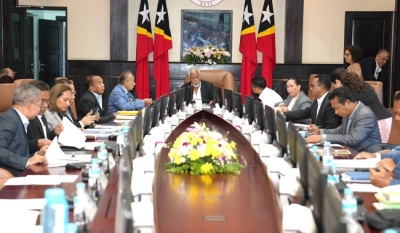 Reuniaun Konsellu Ministru, diriji husi Primeiru Ministru Kay Rala Xanana Gusmão, iha Palasiu Governu, Dili. Foto:Dok.