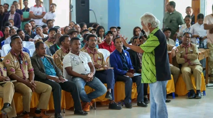 Primeiru Ministru, Kay Rala Xanana Gusmão, iha Munisipiu Ainaro: FOTO: Media G-PM.