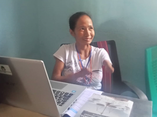 Diretora Asosiasaun Esperansa Feto Difisiensia, Madalena da Costa. FOTO: Jornalista Venancio Aparicio 