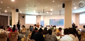 Governu liu husi Ministeriu Obras Públika, Diresaun Nasional ba Regulasaun Bee no Saneamentu hamutuk ho parseiru sira hanesan Fundus Nasoens Unidas no mós Sosiedade Sivil sira, realiza workshop nasional kona ba dezenvolvimentu Justifikasaun Klimátika ba setór bee, saneamentu no ijiene, iha Salaun Ótel Timor, Dili, Tersa ne’e (17/06/25). Foto:INDEPENDENTE