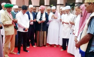 Presidente Paritidu Demokratiku, Mariano Sabino hamutuk ho Musulmanu sira iha Timor-Leste selebra loron Idul Fitri, iha loron 5 Junho 2019