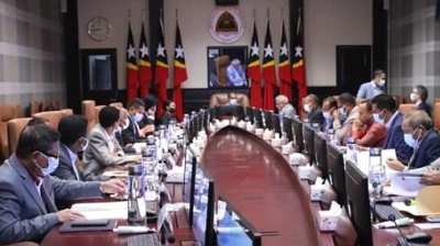 Reuniaun Konsellu Ministru ne&#039;ebe diriji husi PM,Taur Matan Ruak. Foto:Dok.