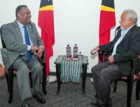 Embaixadór Malázia ba Timor-Leste, Amarjit Sarjit Singh hala'o enkontru ho Primeiru-Ministru (PM), Kay Rala Xanana Gusmão, iha Palasiu Governu, Dili, (29/02/24). Foto:Media GPM.