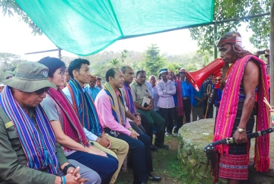 Sekretáriu Estadu Floresta (SEF), realiza tara-bandu iha Suku Fahilebu, Postu Adminisrativu Bazartete, Munisípiu Likisa hodi proteze rekursu naturais ne’ebé durante komunidade sempre estraga. Foto:Media SEF.