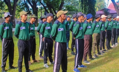 Guarda Florestal sira ne&#039;ebé atu tuir formasaun konaba salva rikusoin iha ai-laran. Foto:Media PNTL.