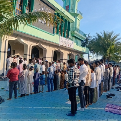 Komunidade Musulmanu Timor-Leste selebra loron Idul Adha 1447 Hijriah, iha Meskita Anuur, Kampun Alor, Dili, Kuarta (27/05). FOTO: INDEPENDENTE/Vascolino Germano