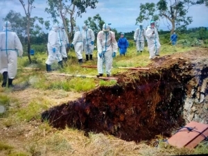 Koveiru sira hakoi ema nee&#039;ebe mate ho Covid-19. Foto:INDEPENDENTE.