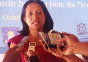 Timor-Leste’s Minister of Education Dulce de Jesus 