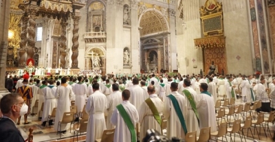 Misa agradesementu ba Kardeal foun  sira, iha Vatikanu Roma. Foto:Media PR.