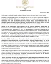 Komunikadu Imprensa neebe Prezidente Republika fo sai relasiona ho desizaun Tribunal Rekursu nian kona ba lei indultu. Foto:Media Gabinete PR.