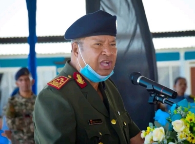 Xefe Estadu Maiór Jenerál FALINTIL- Forsa Defeza Timor-Leste (F-FDTL), Tenente Jenerál Falur Rate Laek. Foto:Media Gab. F-FDTL.