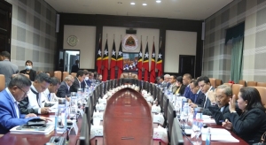 Reuniaun Konsellu Ministru, ne&#039;ebe diriji husi Primeiru Ministru Taur Matan Ruak, iha Palasiu Governu, kuarta (22/03). Foto:Media Gabineti MKAE.