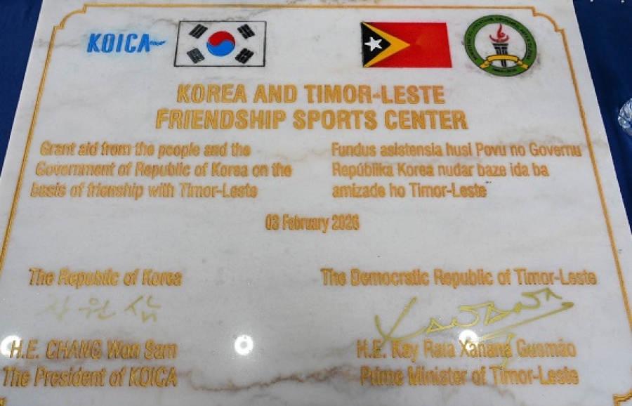 Korean-Timor-Leste friendship sport center: Fatin aprendizajen ba labarik nia karakter no talentu