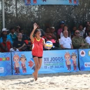 Atleta Voleibal Prai Feto Timor-Leste. Foto:Media MJDAK