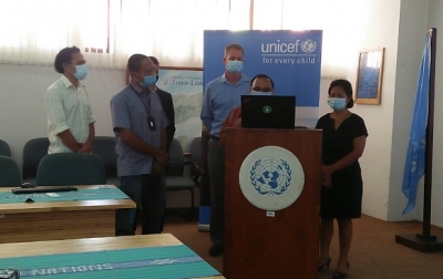 MSSI-UNICEF Lansa plataforma online Covid -19 ba protesaun labarik.. Foto: Saturnina/Independente.