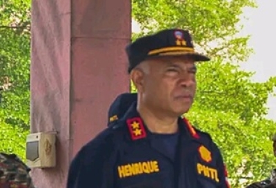  Komandante Jerál Polísia Nasional Timor-Leste (PNTL), Komisariu Jerál Polísia, Henrique da Costa. Foto:Media PNTL.