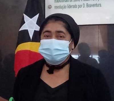 Ministra Saúde, Odete Maria Freitas Belo. Foto:Saturnina/INDEPENDENTE.