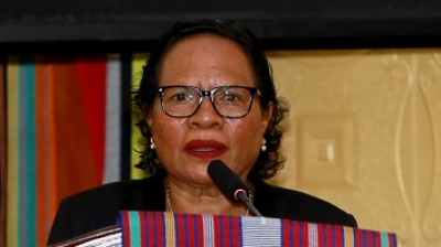 Minister of Social Solidarity and Inclusion Veronica das Dores. 