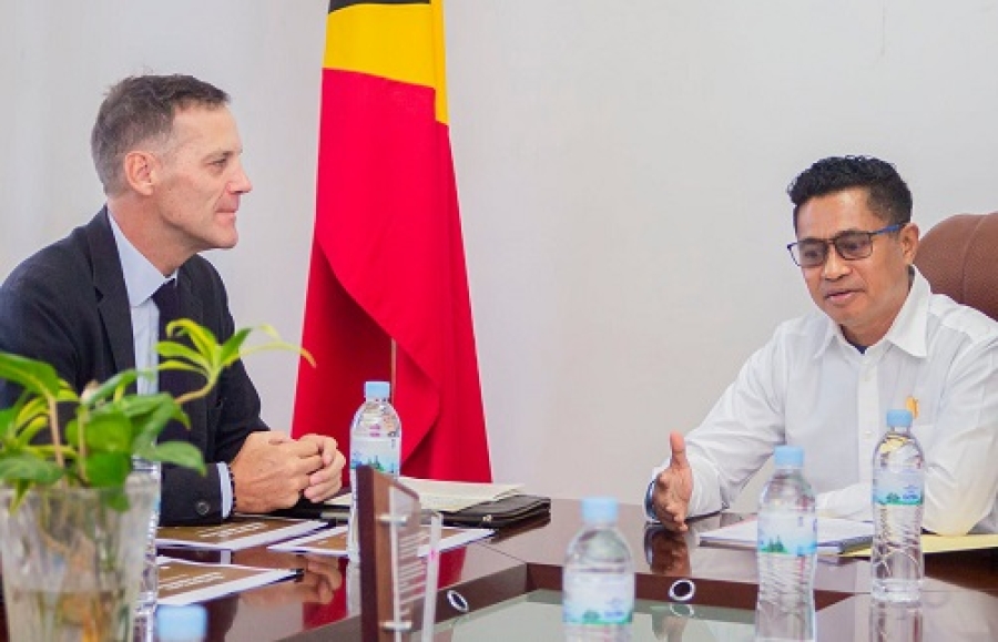 Vise Primeiru Ministru no Ministru Koordenador Assuntu Sosiais no Ministru Dezenvolvimentu Rural Habitasaun Komunitaria (VPM MKAS-MDRHK) ho Banku-Mundiál iha Timor-Leste (TL) hahú deskute isu sentrál malnutrisaun no problema stanting. Foto:Media Gabinete VPM, MKAS, MDRHK.