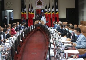 Reuniaun Konsellu Ministru, diriji husi PM Taur Matan Ruak. Foto:Dok.