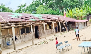 Kondisaun atual eskola Ensinu Baziku Filial, Suku Daisua, Postu Administrativu Same, Munisipiu Manufahi.FOTO: kontribuinte.