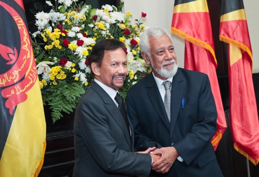 PM Xanana Gusmão Simu Vizita Liurai Brunei Darussalam Iha Palasiu Governu