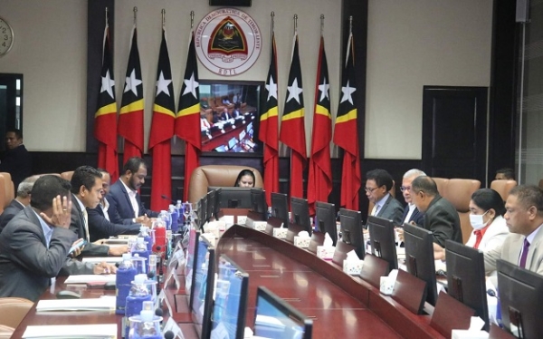 Reuniaun Konsellu Ministru, ne&#039;ebé diriji husi Vise Primeriu Ministru dahuluk, Armanda Berta dos Santos, iha Palasiu Governu, kuarta (21/12). Foto: Media GMPCM.