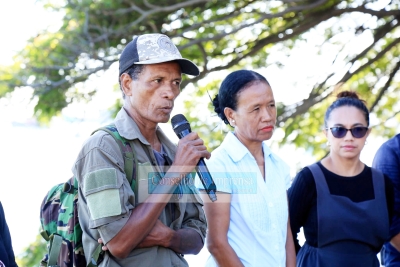 Prezidente Timor-Leste Press Union, Candido Alves, hato’o intervensaun durante selebrasaun Loron Mundial Liberdade Imprensa, iha Palasiu Governu nia oin, Segunda (04/05). FOTO: Concelho de Imprensa Timor-Leste
