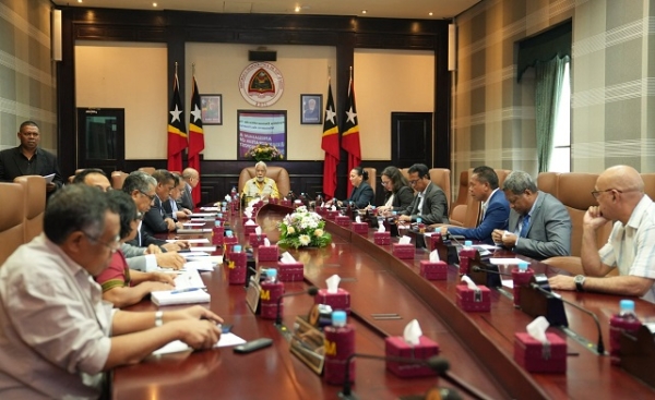 Reuniaun Konsellu Ministru ne’ebé diriji husi Primeiru Ministru Kay Rala Xanana Gusmão, iha Palasiu Governu, Dili, Segunda (30/06/25). Foto: Media Portal Governu Timor-Leste.