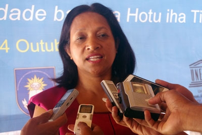 Vise Ministra Edukasaun Dulce de Jesus Soares