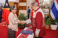 Prezidente Republika, José Ramos-Horta kaer liman ho Jesuína Maria Ferreira Gomes nu'udar Vise-MNEK, FOTO: Media PR.
