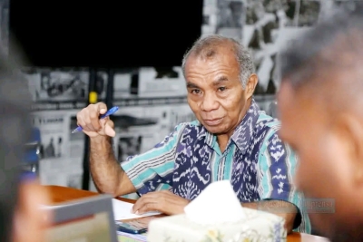 Otelio Ote bainhira hala’o knar nu’udar Prezidente Konsellu Imprensa Timor-Leste.FOTO: dok/Konsellu Imprensa