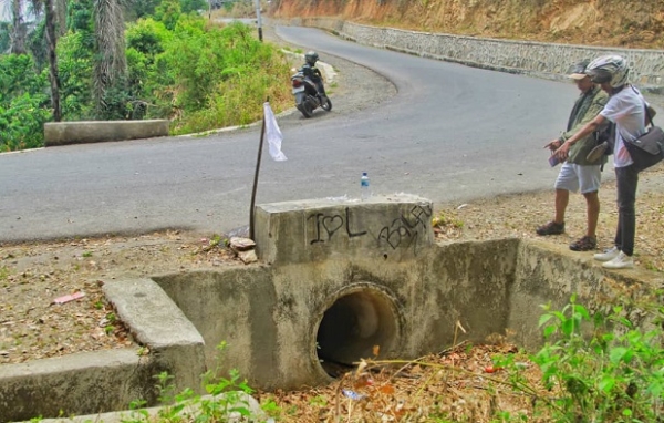 Fatin ne'ebé Padre Abito hodi hetan asidente no lakon vida. Foto:INDEPENDENTE.