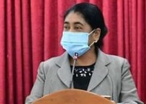 Minister of Health Maria Freitas Belo.