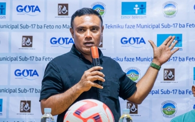 Prezidente Komisaun Organizadora Tasa da Liga FFTL, Atuál Diretór Kompetisaun, João Kampus. FOTO: Media-FFTL//