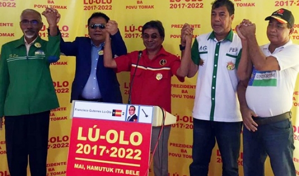 Partidu Polítiku na&#039;in lima hanesan CNRT, Partidu Esperansa Pátria, UNDERTIM, CASDT, FRETILIN deklara apoiu kandidatu Lu-Olo
