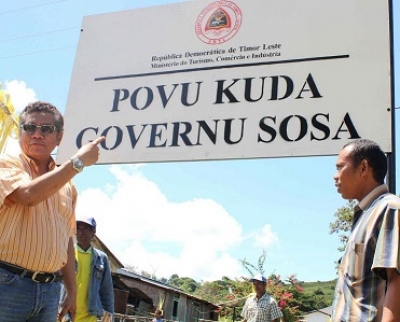 Eis Ministru Turizmu, Komersiu no Industria, Gil Alves lansa programa "Povu Kuda, Governu Sosa". FOTO: dok