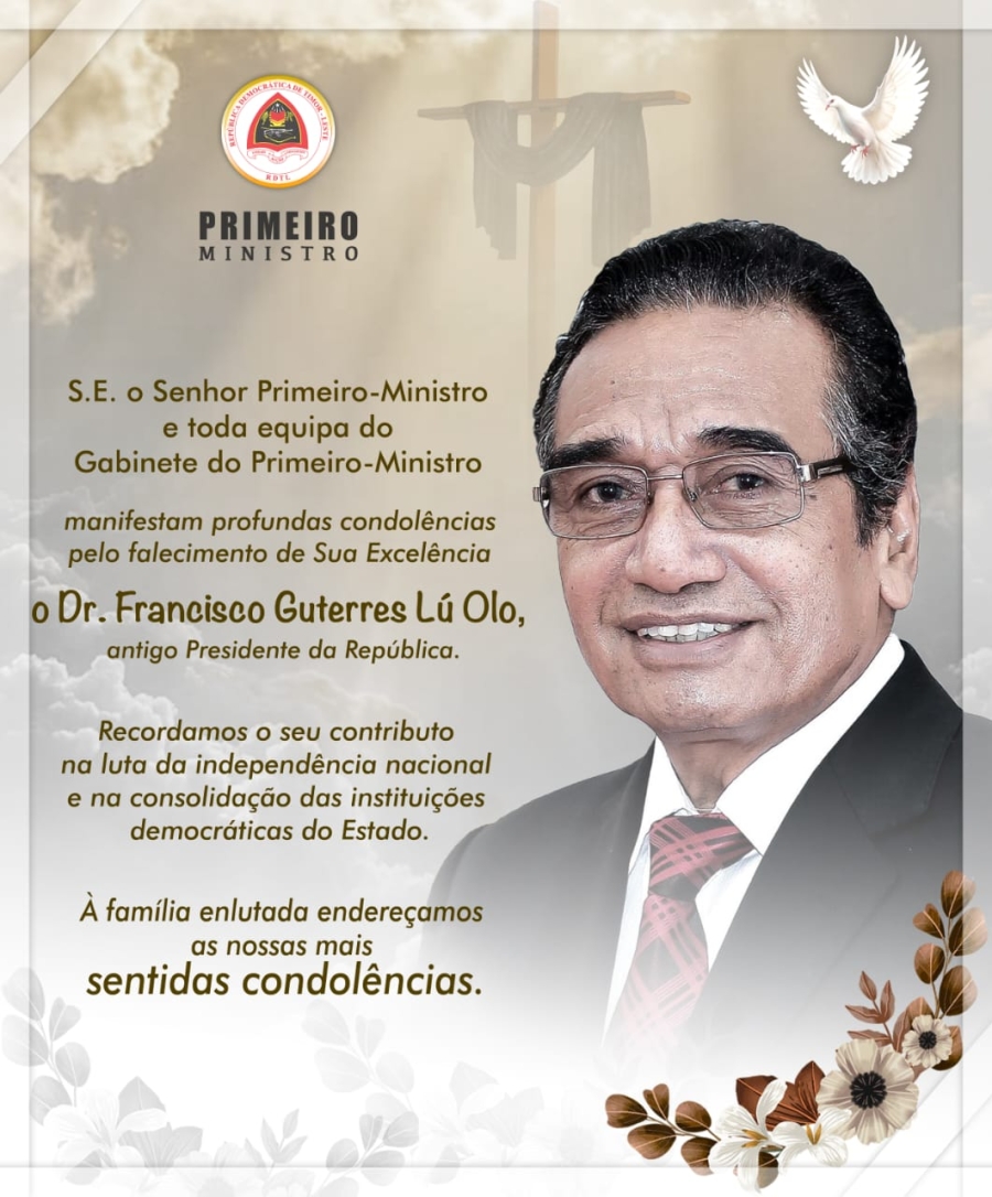 Mensajen PM Xanana ba Saúdozo Fransisco Guterres Lú Olo